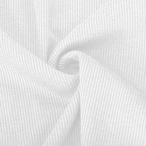 Женски кошули летни рафлени ракави маички каузални кружни врат обична маица мода лабава вклопени кратки врвни блузи