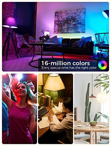 Refoss Паметни Светилки Работи Со Apple HomeKit, Паметни Светилки За Промена На Бојата Компатибилни Со Siri, Alexa И Google Home, LED Сијалица