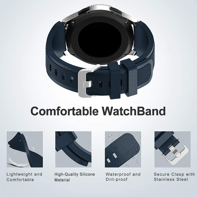 Заштитен браник + силиконски опсег за Samsung Galaxy Watch Sports Bands сеопфатен случај на часовник TPU
