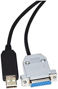 FTDI FT232RL чип USB до D-Sub 15-Pin DB15 Femaleенски адаптер RS485 сериски комуникациски кабел за олово; пумпа за лабораториски шприц