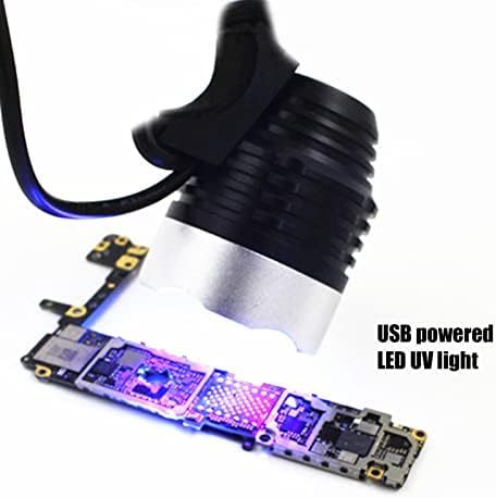 CUIFATI 5V 10W УВ Ламба, USB Напојува УВ LED Црна Светлина, Преносни 395nm Биро Светлина Мида, 3 Режими На Осветлување, ЗА УВ Лекување,