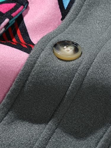 Јакни за мажи јакни мажи 1 парчиња крпеница печати размавта џеб со палто без качулки за мажи за мажи