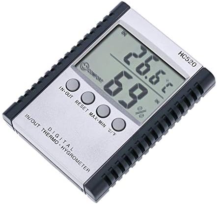 WSSBK LCD дигитален затворен/надворешен термометар на термометар хигрометар Мерење на влажноста Мерење на влажноста Дигитален C/F максимален
