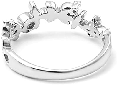 Womenенски модни прстени женски цвет дијамант стилски венчален прстен кубни цирконија ангажман прстен накит подароци бохо прстени