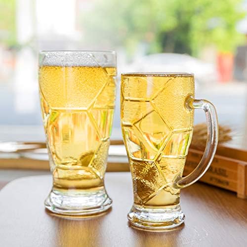 Сет за чаши за пиво, стаклени чаши со рачка 10oz, класични чаши за пиво за замрзнувач, чаши за пиво чаши за пиво чаши за пиење 427