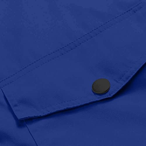 Nokmopo hoodенска худи цврста боја плус патент со качулка со качулка со ветровит, плус големина јакна со маица со долги ракави со