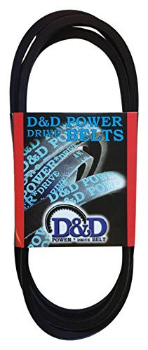 D&D PowerDrive K5705475AN39 Општи електричен појас за замена, A/4L пресек на ременот, должина од 55 , гума