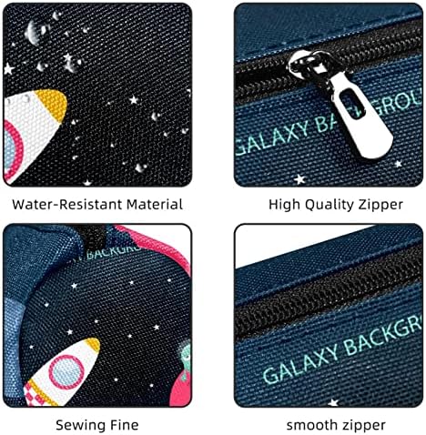 Надворешен вселенски брод Галакси ракети Планет молив случај Студентска канцелариска торбичка Зипер пенкало торба за козметика торба