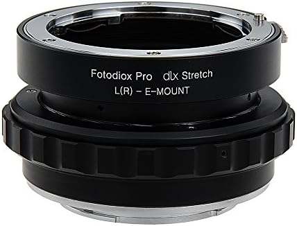 Адаптер за леќи за леќи Fotodiox DLX-Leica R SLR леќи на Sony Alpha E-Mount без огледало на камера со макро фокусирање на хеликоидни и магнетни