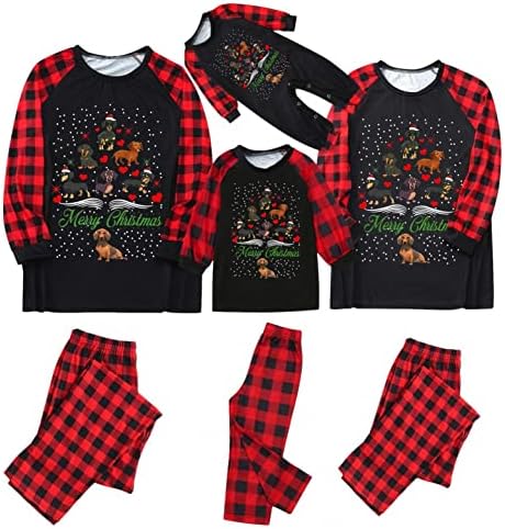 Семејство што одговара на Божиќна облека за спиење, Божиќни ПЈА кои одговараат на семејни пижами новогодишни пижами за целото семејство Божиќ