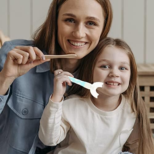 Четка за заби на заби во форма на заби со четка за заби со четка за заби во форма на заби 3 парчиња У-обликувана заби за четки за