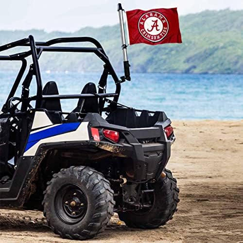 Алабама Кримсон плима голф количка за знаме на знаме и држач за монтирање на држачот