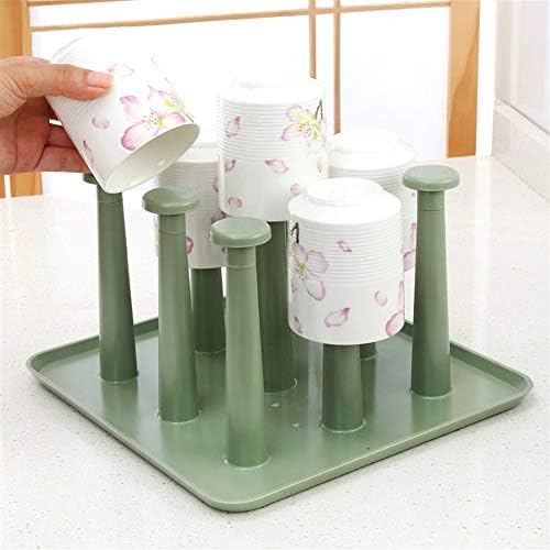 Jqzlxcjzwj креативна кујна за одводнување на чаша за складирање на чаши за складирање креативни предмети за домаќинства пластична чаша држач