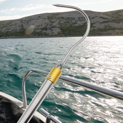 Гефитер риболов гафи риболов харпун повлечен рибно столб телескопски не'рѓосувачки челик риболов бодликава копја алуминиумска легура