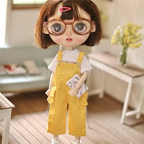 1 парчиња симпатична кукла за кукла во целост/маица/фармерки за облека за кукли со азон од ОБ24