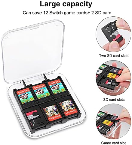 Божиќна шема свињи за складирање на картички за игри со тврда заштитна кутија за организатор за Nintendo Switch
