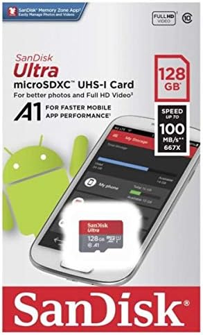 Sandisk 128gb Ултра Микро SD SDXC UHS-I Класа 10 работи Со Samsung Galaxy S9 Мемориска Картичка S9+, S9 Плус Со Сѐ, Но Stromboli Картичка