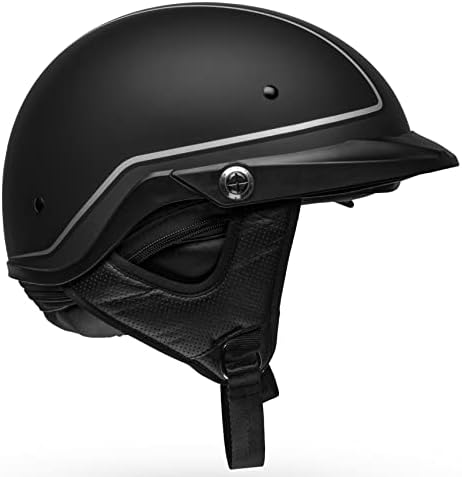Шлемот за моторцикли со моторцикли на „Bell Pip“ Unisex -Adult Cruiser - закачен мат црна/сива/среден