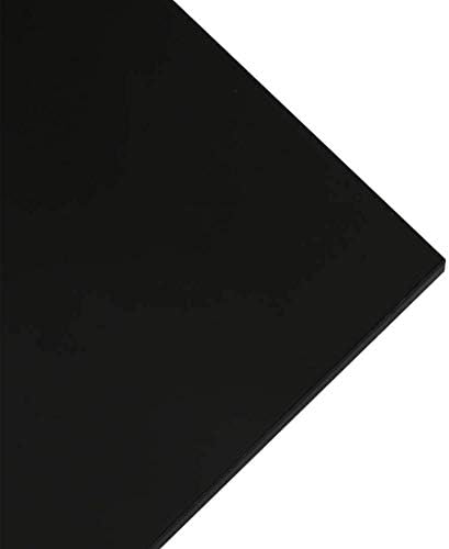 Зеробегин црн акрилен плексиглас лист, површина на мазна огледало, за DIY и професионални проекти, ширина 500мм
