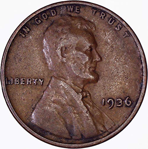 1936 година Линколн пченица цент 1c многу добро