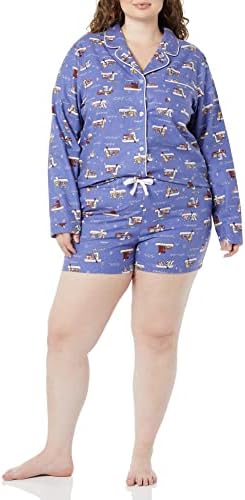 Essentials Семеен празник памук пижама за спиење
