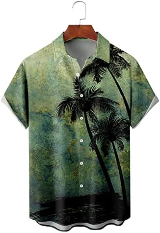 Најдобри маички маички гроздобер копче до кошули мажи маички дизајнер кошули машки тенок вклопувачки маици хавајски цветни јака