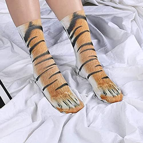 Aldult новини чорапи жени жени за мажи Чорапи 3Д порибување хумор печатени животински чорапи бели долги чорапи
