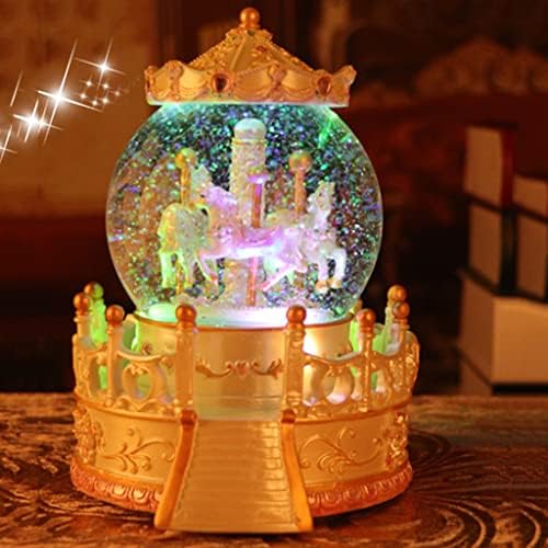 Декорации со густа рингишпил кристална топка украси Фантазија лебдат снег октава кутија девојка роденденски подарок Божиќ