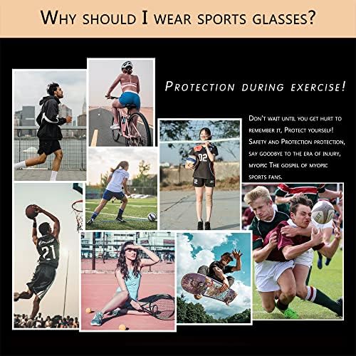 SOOGREE SPORT HASHEGLESS FOUSCER FOUSCER FOOTBALL SAFFECTION EYWERES SAFECTION Очила за возрасни ракети за очила за заменливи леќи заменливи