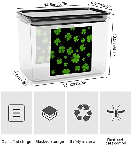 Шамрок Детелина Контејнер За Складирање Храна Пластични Јасни Кутии За Складирање Со Капак За Заптивка