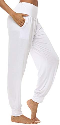 AvaCoStume Labe Labe Yoga Harem Pantans Pantans Pants со џебови