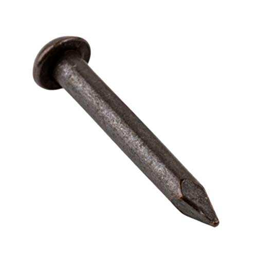 Раководителна рака со цврста месинг на месинг, игли на ескучеон - 1/2 долги 100 парчиња приближно декоративен антички гроздобер мебел Бред нокти