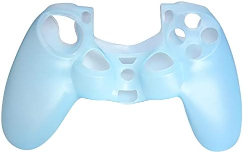 Ostent заштитен силиконски гел мека кутија за покривање на торбичката за Sony PlayStation 4 PS4 контролер боја светло сина