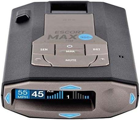 Escort MAX360C LASER RADAR DETECTOR - Овозможено WiFi и Bluetooth, 360 ° Заштита, црна & m2 радарска монтирана паметна цртичка - 1080p