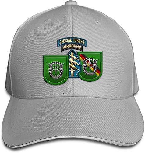 Армиски специјални сили 12 -та специјална сила група бејзбол капи со сендвич капачиња тато капа Унисекс прилагодлив