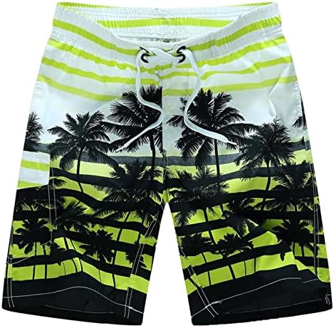 Bmisegm табла шорцеви за мажи пливаат панталони за плажа Машки летни модни печатени панталони за плажа во каприс спортски шорцеви