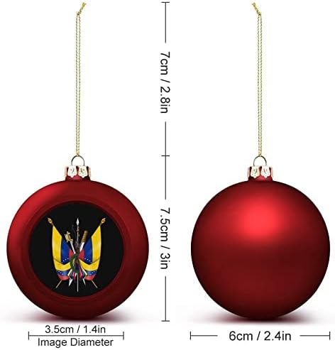 Божиќни топки во Венецуела Божиќни топчиња украси за уништување за привлечност Божиќно дрво што виси декорација