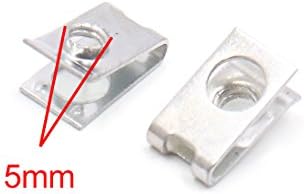 50 парчиња сребрен тон метални метални завртки за завртки за прицврстувачи за прицврстувачи за мотор