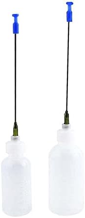Luer Lock шишиња со игла, стискање на пластична апликација за апликација 30мл, не'рѓосувачки челик тап врв 14 Ga должина на цевки 10см 5смети/лот