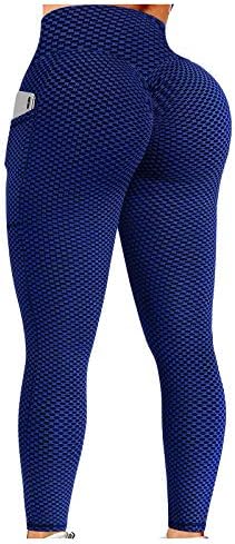 Панталони за панталони спортски трчање јога фитнес атлетски хеланки тренингот женски панталони плус големина широка нога јога панталони со