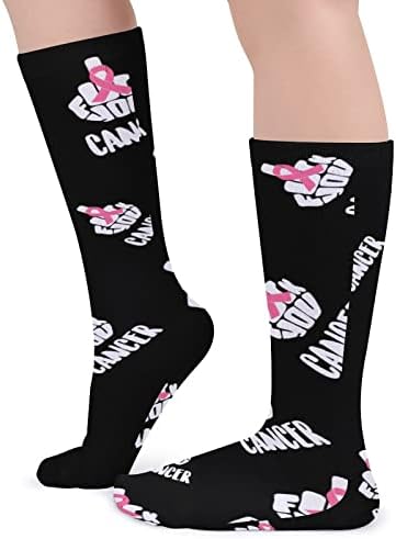 Weedkeycat Ебате рак дебели чорапи новини смешни печатени графички лежерни топло средно цевки чорапи за зима