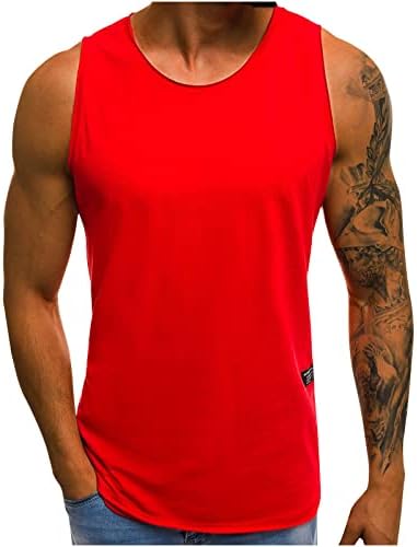 Машки резервоар за боди-билдинг врвови за атлетски тренинг салата јога кошули елек памук отсечен маица за вежбање без ракави