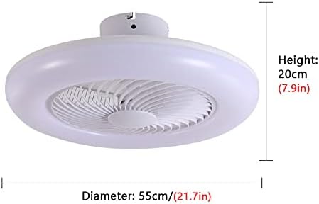Kmyx 3 опрема брзина на ветер Фан фенер модерен едноставен лустер со вентилатор невидлива тивка вентилатор таванот светло спална соба дневна