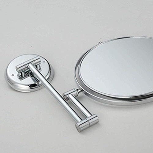 Lianxiao - Vanity Makeup Mirror, Wallидно монтирање Козметичко огледало 360 Ротирачко 3x зголемување со двојно еднострано продолжено бричење