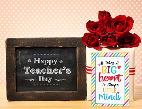 Картичка за подароци за ден на в Valentубените за наставници, подароци за благодарност на наставниците за жени, картичка за в Valentубени