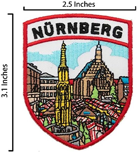 А -Еден -Германи Нирнберг Сити на ден топлински заптивки Амблеми закрпи + Дојчленд знаме метално пин Светски пин бр.104D