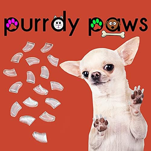 Пурди Шепи 3 Месечно Снабдување Меки Капачиња За Нокти За Канџи За Кучиња Јасно XXL