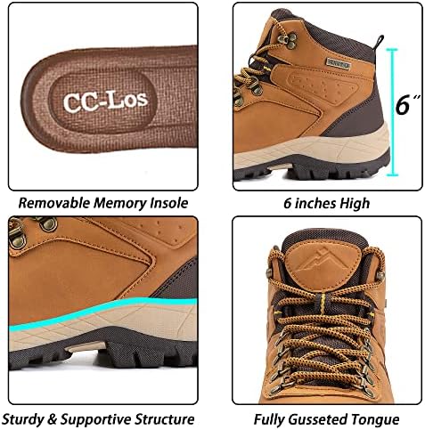 Водоотпорни чизми за пешачење CC-LOS Работете чизми лесни со зафат со голема трага