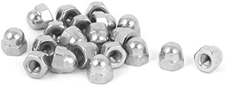AEXIT 8-32 304 нокти, завртки и сврзувачки елементи не'рѓосувачки челик купола капаче Хексагон ореви Сребрена орев и завртки