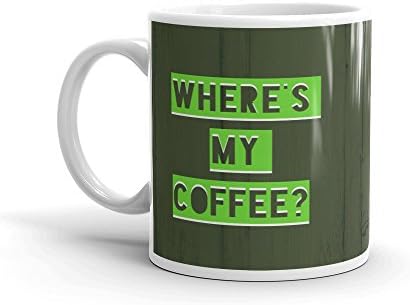11оз зелена кригла за вашата шолја за кафе или чаша за чај. Ексклузивен дизајн на кригла, подарок за време на шолја. Најдобри чаши за вашиот сет